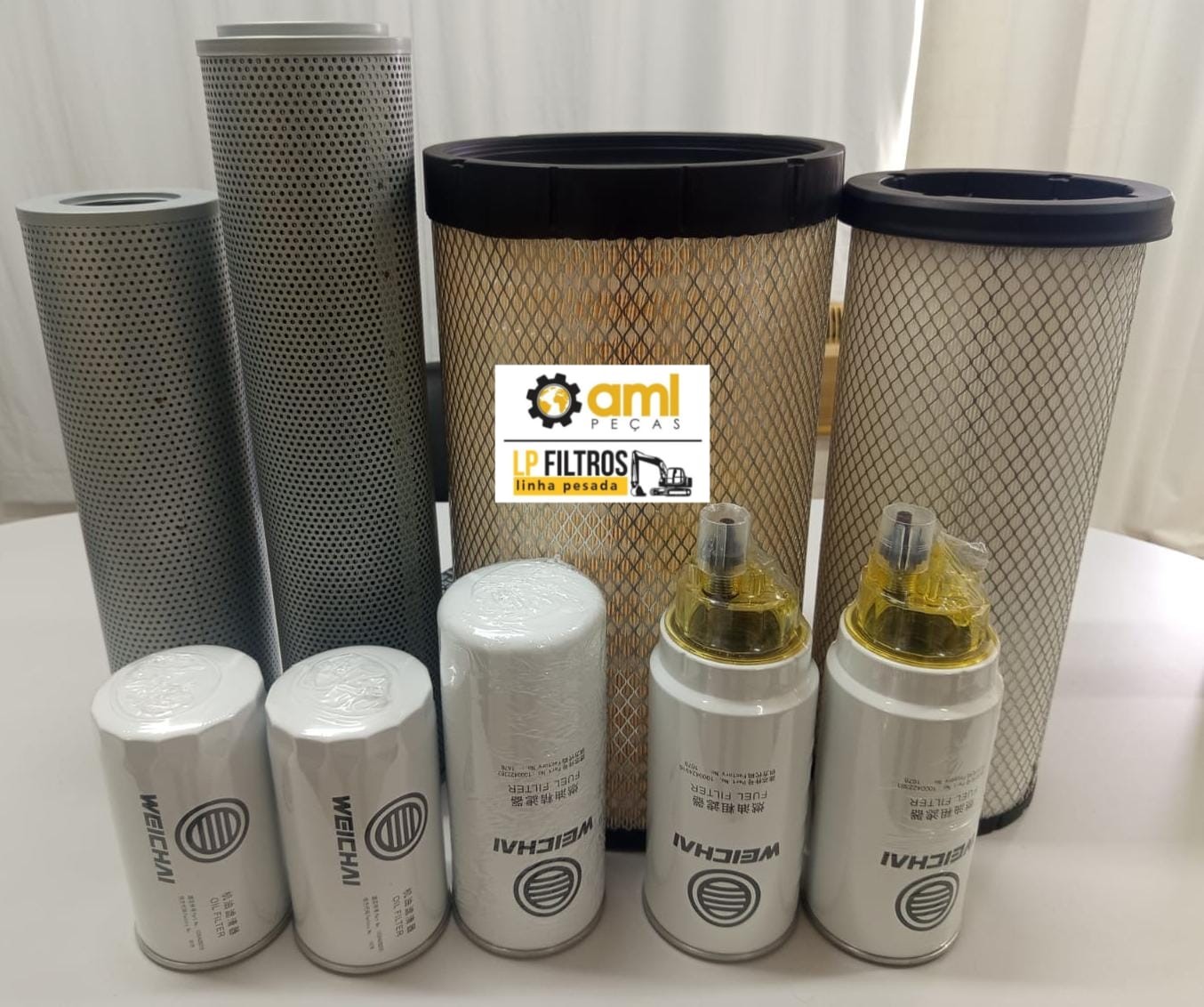 KIT DE FILTRO PARA MAQUINA XCMG XCT70, XCT80,XCT90,XCT100